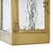 18" Gold Metal Arched Candle Lantern with Top Handle